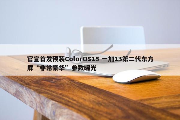 官宣首发预装ColorOS15 一加13第二代东方屏“非常豪华”参数曝光