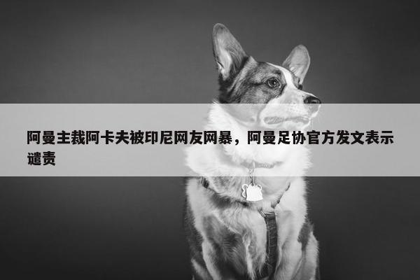 阿曼主裁阿卡夫被印尼网友网暴，阿曼足协官方发文表示谴责