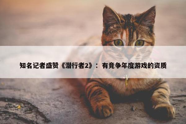 知名记者盛赞《潜行者2》：有竞争年度游戏的资质