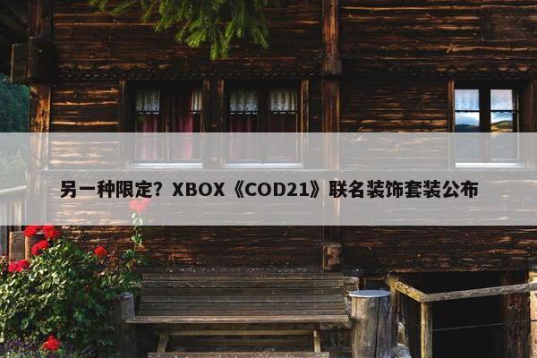 另一种限定？XBOX《COD21》联名装饰套装公布