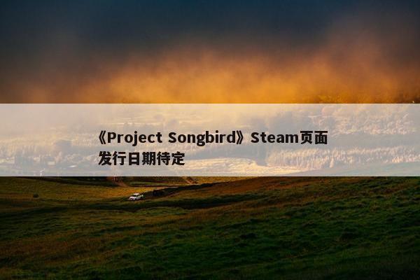 《Project Songbird》Steam页面 发行日期待定