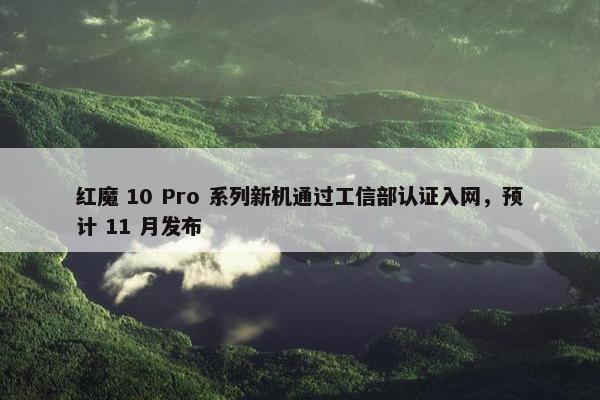 红魔 10 Pro 系列新机通过工信部认证入网，预计 11 月发布