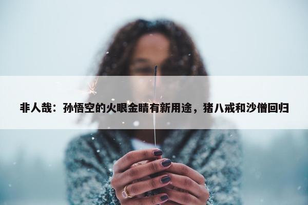 非人哉：孙悟空的火眼金睛有新用途，猪八戒和沙僧回归