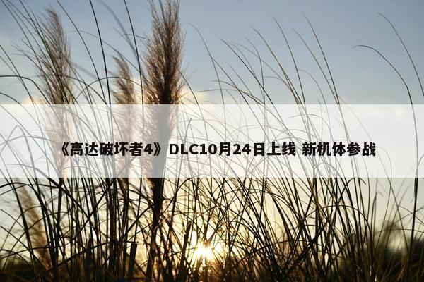 《高达破坏者4》DLC10月24日上线 新机体参战