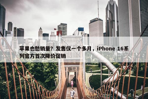 苹果也愁销量？发售仅一个多月，iPhone 16系列官方首次降价促销