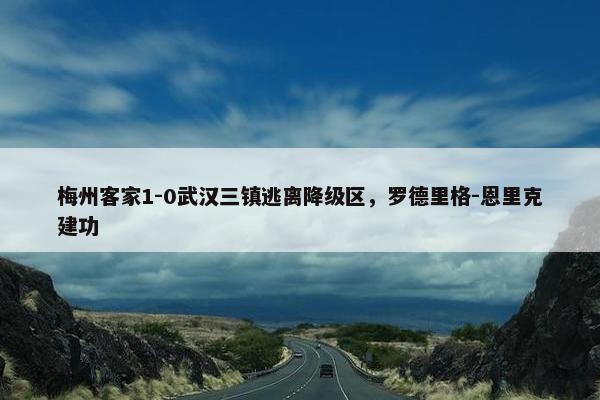 梅州客家1-0武汉三镇逃离降级区，罗德里格-恩里克建功