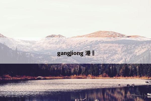 gangjiong 港囧