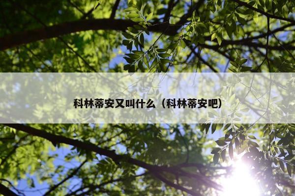 科林蒂安又叫什么（科林蒂安吧）