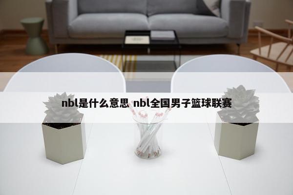 nbl是什么意思 nbl全国男子篮球联赛